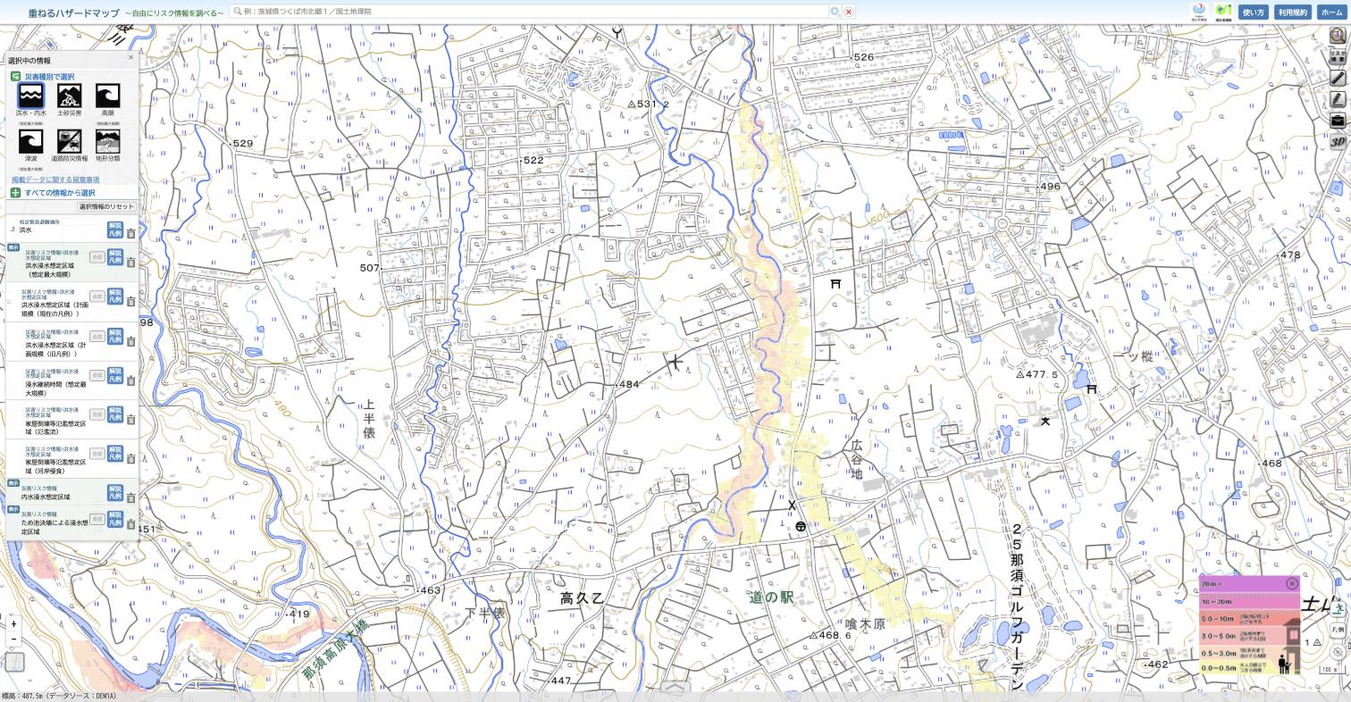 GSI flood layers at z16, lot at the cross